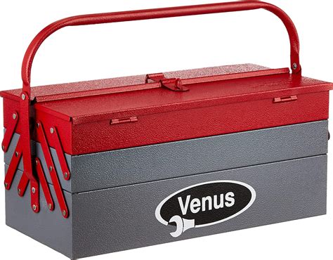 venus amt22 metal tool box red|Venus VTB Metal Tool Box with 5 Compartments (Red).